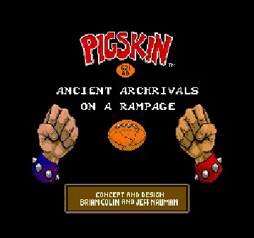 Pigskin 621AD screen shot title